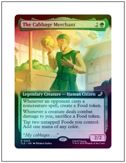 1x The Cabbage Merchant, Extended Art Foil, Magic the Gathering MTG NM - Image 1
