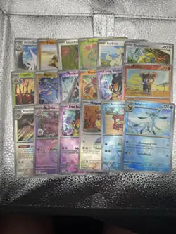 Pokemon Prismatic Evolutions TCG Pokeball Reverse Holo Lot of 65 Cards NM/LP - Image 1