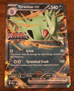 Pokemon Scarlet & Violet Prismatic Evolutions Tyranitar ex 064/131 #2 - Image 1