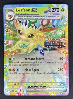 2025 Pokemon Prismatic Evolutions Leafeon ex Promos Surprise Box Promo #006/131 - Image 1