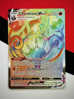 Chandelure VMAX 265/264 Fusion Strike Rainbow Secret Rare Pokemon PACK FRESH - Image 1