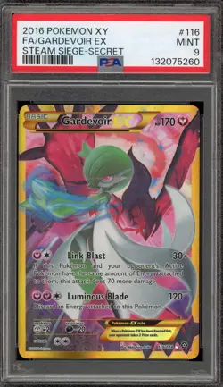 Pokemon Gardevoir EX XY Steam Siege Secret Rare Full Art #116 PSA 9 Mint - Image 1