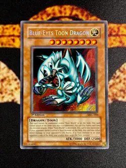 🔥YUGIOH • BLUE EYES TOON DRAGON • SECRET RARE • MRL-000 • 1st EDITION • VLP🔥 - Image 1