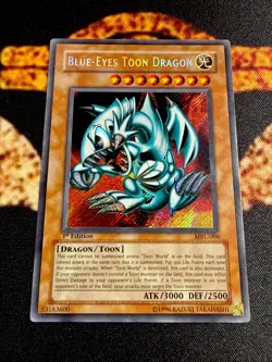 🔥YUGIOH • BLUE EYES TOON DRAGON • SECRET RARE • MRL-000 • 1st EDITION • VLP🔥 - Image 2