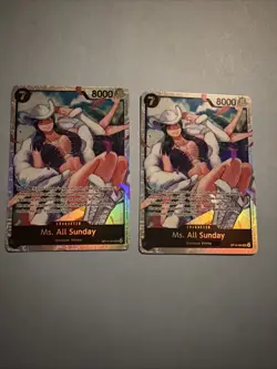 X2 One Piece Card Game TCG Ms. All Sunday OP14-084 SR M/NM Condition - Image 1