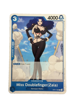 New: One Piece CCG Miss Doublefinger (Zala) OP01-080 Romance Dawn Regular Common - Image 1
