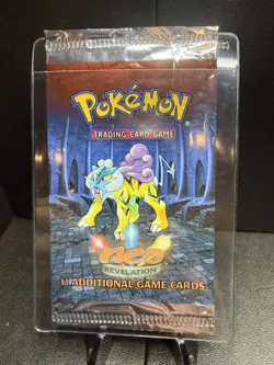 Raikou CLEAN 2001 Pokemon Card Game (TCG) - Neo Revelation Empty Booster Packs - Image 1
