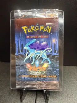 Suicune CLEAN 2001 Pokemon Card Game (TCG) - Neo Revelation Empty Booster Packs - Image 1