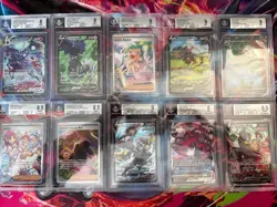 Pokemon 10x Graded Card Lot All Alt Art SIR Beckett Lot # 31 - Image 1