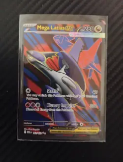 Pokemon TCG Mega Latias EX Full Art Ultra Rare Card 163/132 - Image 1