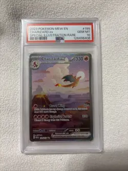 Pokemon TCG 151 Charizard EX Special Illustration Rare Card 199/165 PSA 10 - Image 1