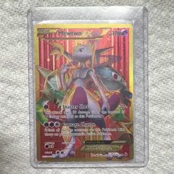Pokemon Mewtwo EX Full Art Secret Rare Foil 164/162 XY BREAKthrough Card - Image 1