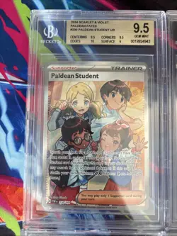 Pokemon 10x Graded Card Lot Full Art Trainers Lot #30 - Image 2