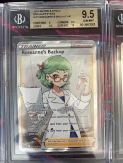 Pokemon 10x Graded Card Lot Full Art Trainers Lot #30 - Image 3