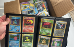 Pokemon Card Lot Binder Filled w/ VINTAGE + Holos + Box of Modern/Vintage Cards - Image 1