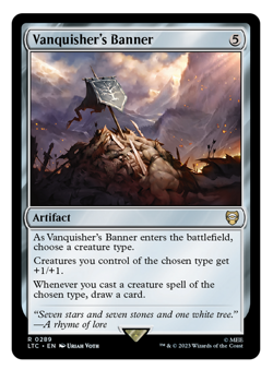 MTG - 1 x Vanquisher's Banner - Rare Artifact - LOTR Commander (LTC) - M/NM - Image 1