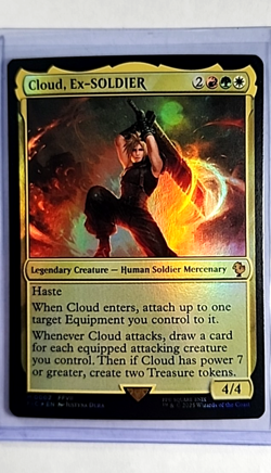 2025 MTG Magic The Gathering FIC Final Fantasy Commander Foil 2 Cloud Ex-Soldier - Image 1