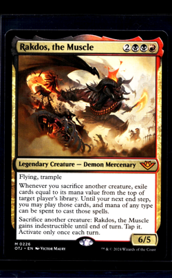 MTG Magic The Gathering OTJ Outlaws of Thunder Junction #226 Rakdos the Muscle - Image 1