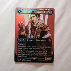 MTG FOIL Emet-Selch, Unsundered Borderless Foil Final Fantasy Mythic 0394 - Image 1