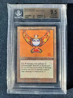 Forethought Amulet Magic The Gathering MTG Legends BGS Beckett 9.5 GEM MINT - Image 1