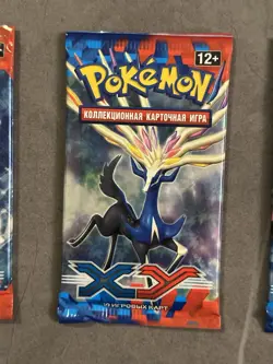 Pokemon 4x XY Base Set Booster Packs (Art Set) Russian, Rare - Image 5