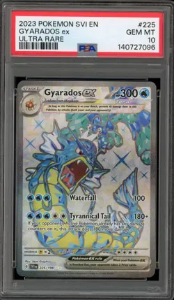 Pokemon Gyarados ex Scarlet & Violet Ultra Rare #225 PSA 10 Gem Mint - Image 1