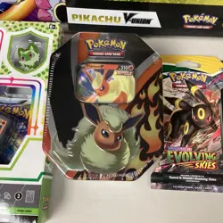 Pokemon Lot Of 10 Box Celebrations Pikachu V-union box , evolving Skies Hanger - Image 3