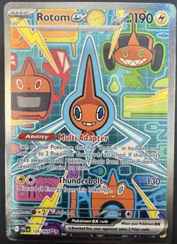 Rotom ex 126/094 Special Illustration Rare Pokemon TCG Phantasmal Flames NM - Image 1