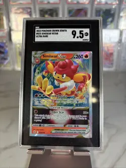 2023 Pokemon TCG Crown Zenith Simisear VSTAR Holo Ultra Rare 023/159 - Image 1
