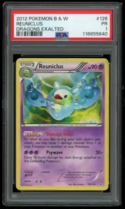 Pokemon TCG Reuniclus Shiny Holo Secret Rare Dragons Exalted 126/124 PSA 1 PR - Image 1