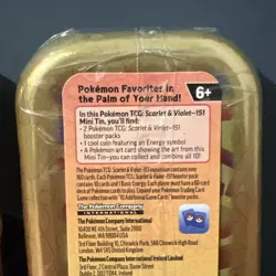 Pokemon Scarlet & Violet 151 Booster Pack Mini Tins 2x New Factory Sealed - Image 3