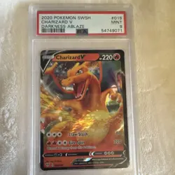 Pokemon Charizard V Holo Ultra Rare 019/189 Darkness Ablaze PSA 9 - Image 1
