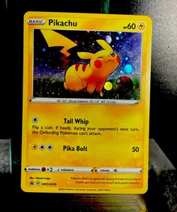 POKEMON HOLO PIKACHU SWSH039 PROMO SWORD & SHIELD 2020 -L👀K-CLEAN - Image 2
