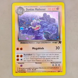 Dark Machamp 10/82 GERMAN Holo Rare Dunkles Machomei Pokemon Team Rocket LP - Image 1