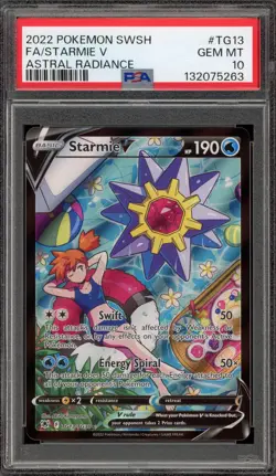 Pokemon Starmie V Astral Radiance Trainer Gallery Full Art #TG13 PSA 10 Gem Mint - Image 1