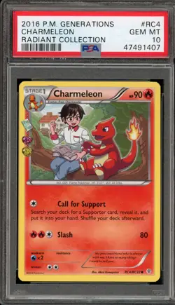 Pokemon Charmeleon XY Generations Radiant Coll. #RC4 PSA 10 Gem Mint - Image 1