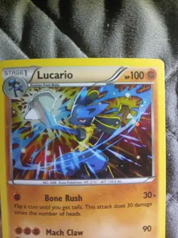 Lucario XY140 Cosmos Holo Black Star Promo 2016 Pokemon TCG Never Played - Image 3