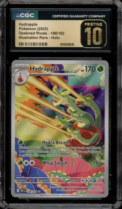 Pokemon Hydrapple Destined Rivals Illustration Rare #188 CGC 10 Pristine - Image 1