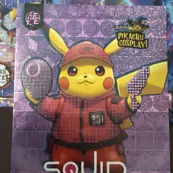 Squid Game (Pikachu) #E26 - Pink Holo Box Hit Electric Pikachu Cosplay Pokemon - Image 4