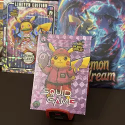 Squid Game (Pikachu) #E26 - Pink Holo Box Hit Electric Pikachu Cosplay Pokemon - Image 5