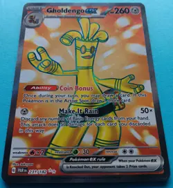 Pokemon - Gholdengo ex 231/182 - SV Paradox Rift - Full Art Textured - NM - Image 2