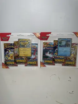 Pokemon TCG 151 Collection Surging Sparks 3 Pack Prismatic Booster Sealed Lot - Image 4
