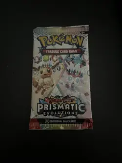 22.75g VERY HEAVY Prismatic Evolutions Pokemon Sealed Booster Pack New - Image 2