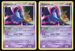 2 Pokemon TCG Cresselia Holo Promo Diamond & Pearl Black Star Promos DP51 NM - Image 1