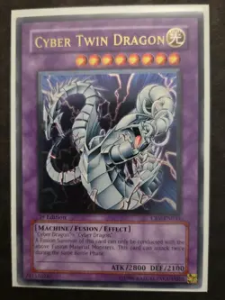 Cyber Twin Dragon CRV-EN035 Cybernetic Revolution 1st Edition Holo - Image 1