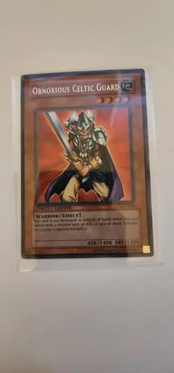 Yu-Gi-Oh Obnoxious Celtic Guard CT1-EN006 Secret Rare Limited Edition - Image 1
