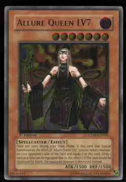 Allure Queen LV7 CDIP-EN008 Ultimate Rare Cyberdark Impact 1st Edition Yugioh NM - Image 1