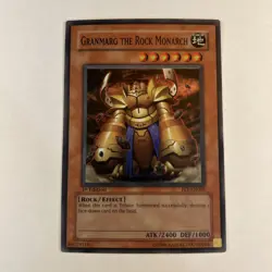 Yu-Gi-Oh! “GRANMARG THE ROCK MONARCH”FET-EN009 1st Edition Super Rare LP - Image 1