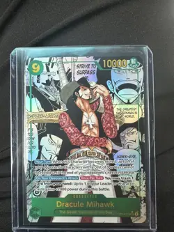 One Piece OP14-119 Dracule Mihawk Manga - The Azure Sea’s Seven English - Image 1