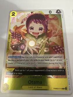 X2 Otama PRB02-016 Premium Booster Vol. 2 Foil English Near Mint One Piece TCG - Image 2